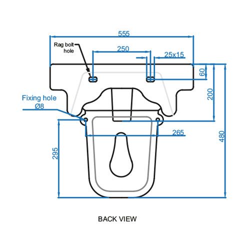 Uniek Half Pedestal Basin