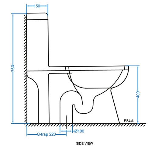 Jupiter One Piece Toilet with Inbuilt Jet