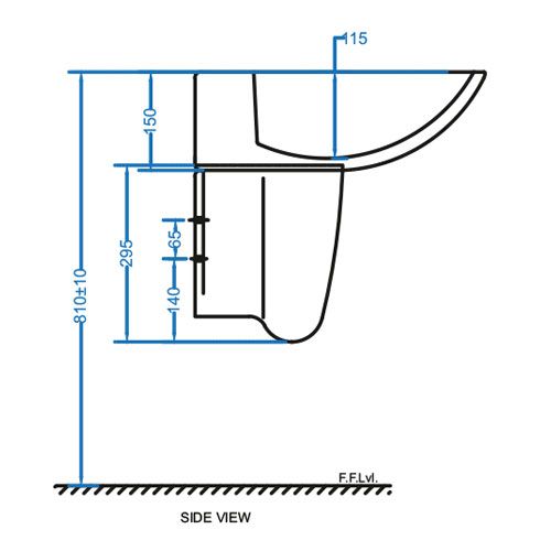 Elan Half Pedestal Basin